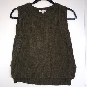 Madewell sleeveless sweater top